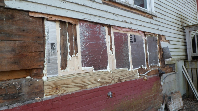 exterior repairs and insulation
