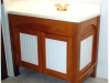 mahogany bath cabinet