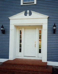 exterior entrance door trim elements